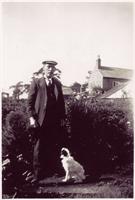 James Hankey with the pet dog